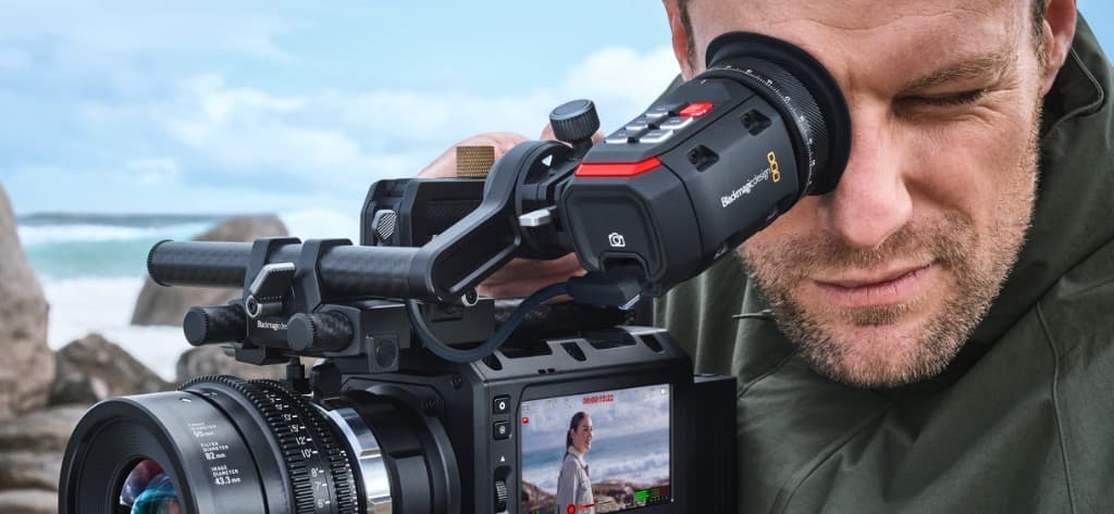 Blackmagic Design cinema camera in production